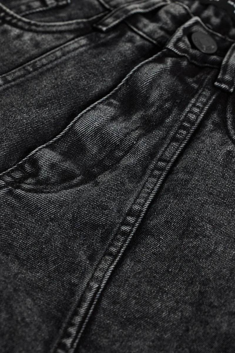 سنيتش Charcoal Grey Regular Fit Jeans